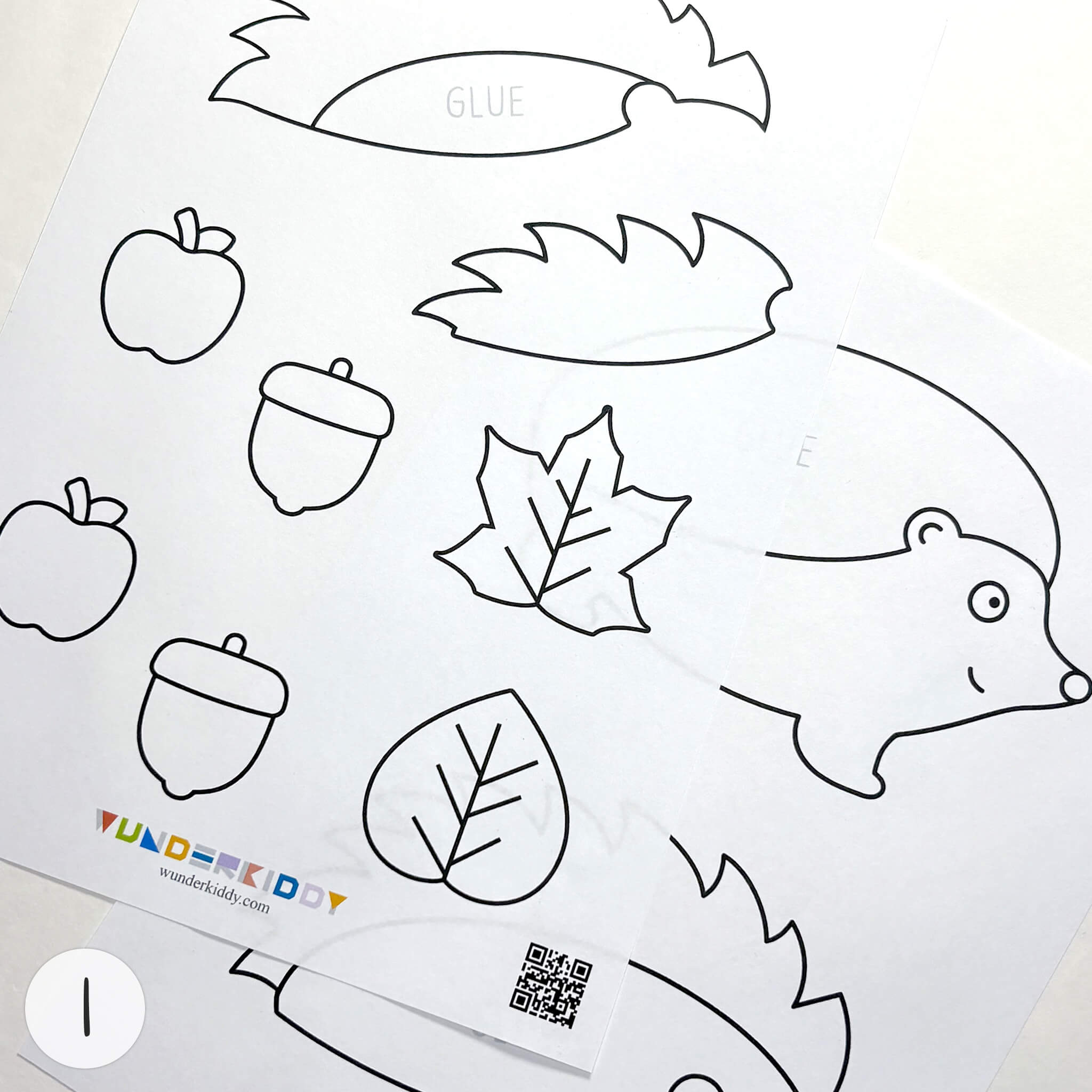 Instruction for «Easy Autumn Hedgehog Craft Template» - Image 1