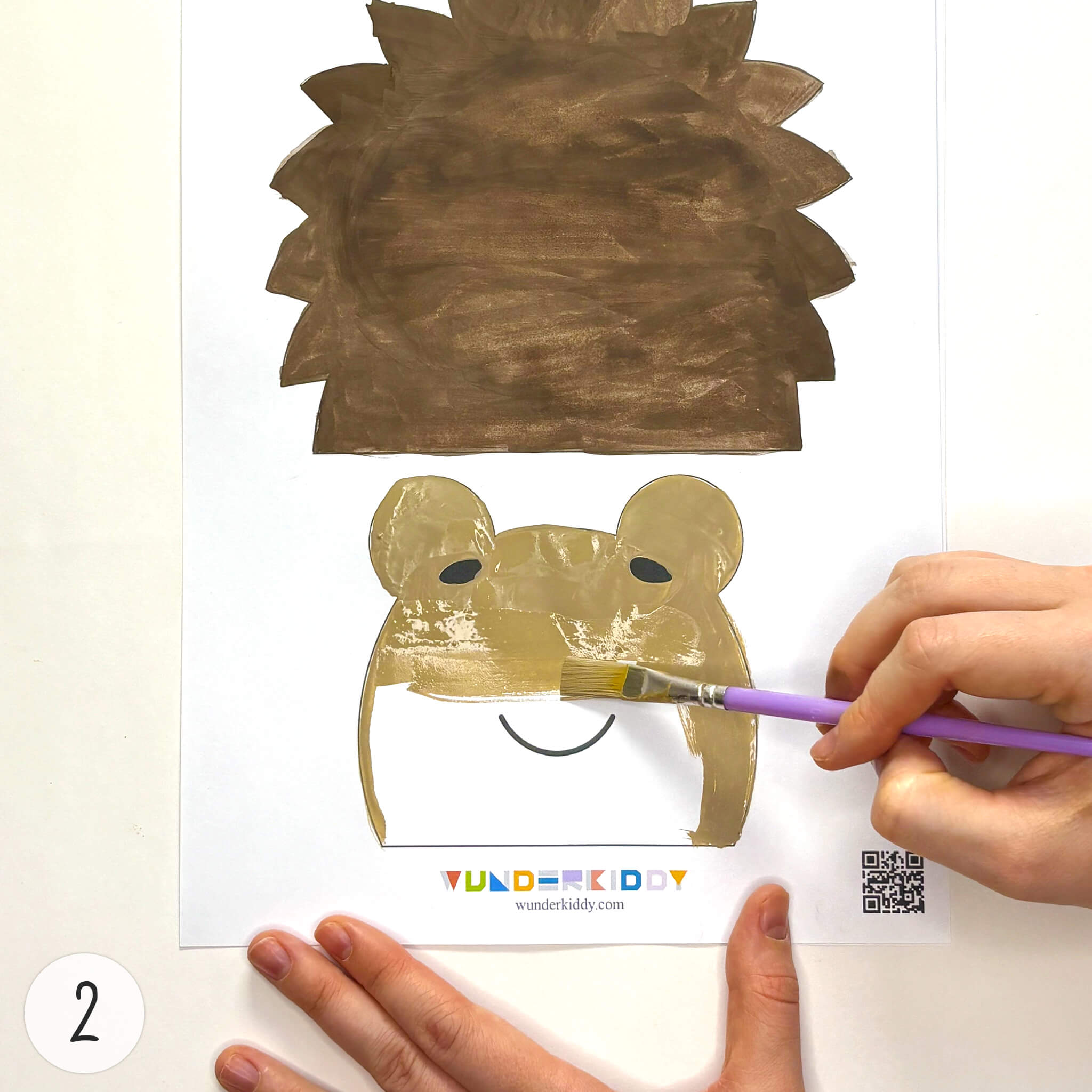 Step-by-Step Guide for «Hedgehog Cut and Glue Paper Craft Activity» - Image 2