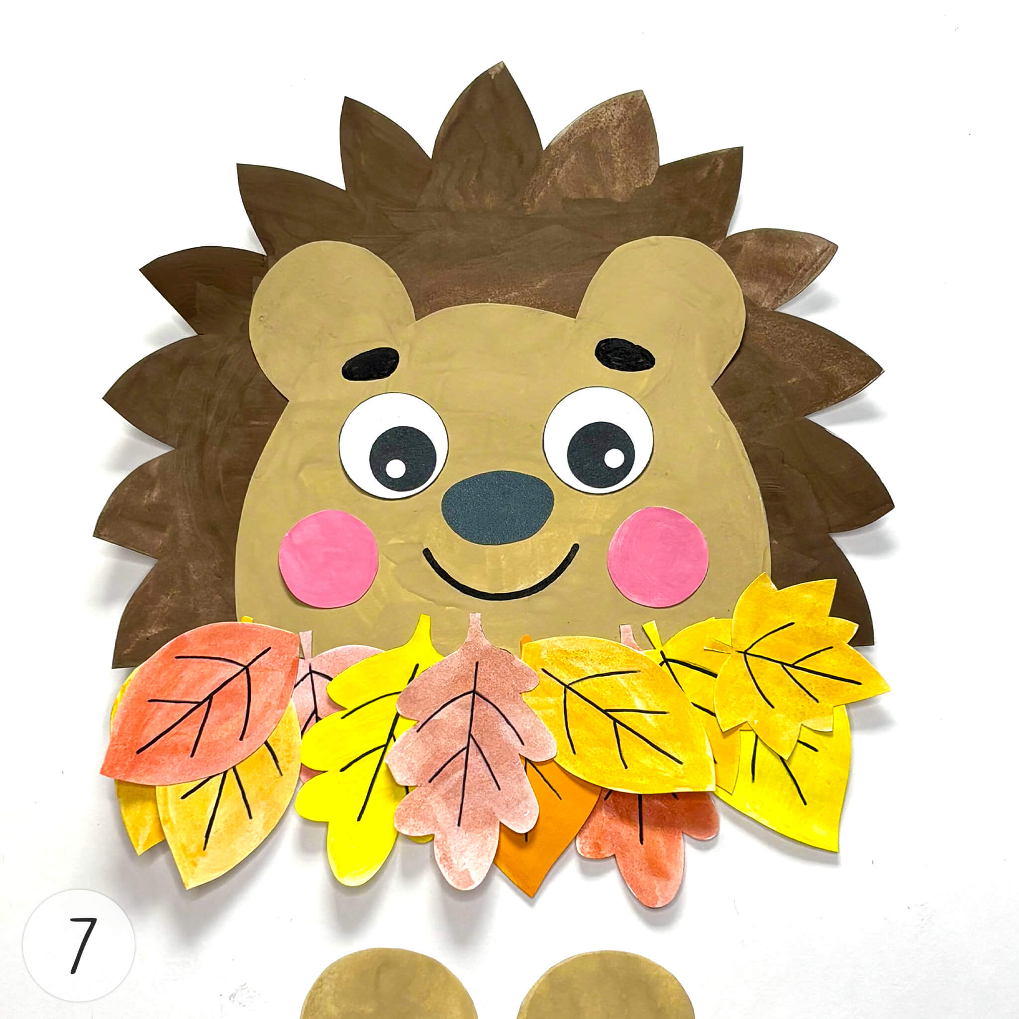 Step-by-Step Guide for «Hedgehog Cut and Glue Paper Craft Activity» - Image 7