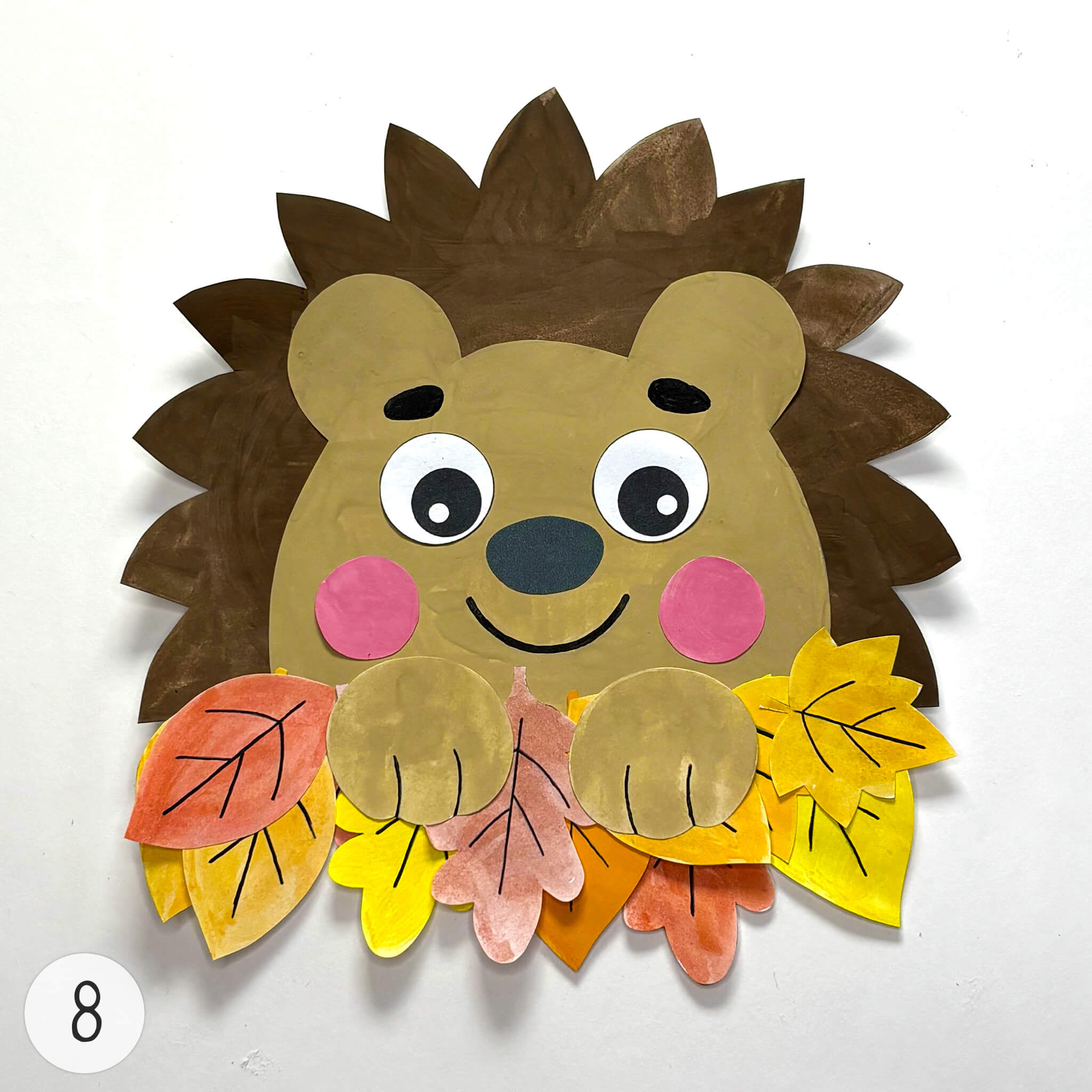 Step-by-Step Guide for «Hedgehog Cut and Glue Paper Craft Activity» - Image 8