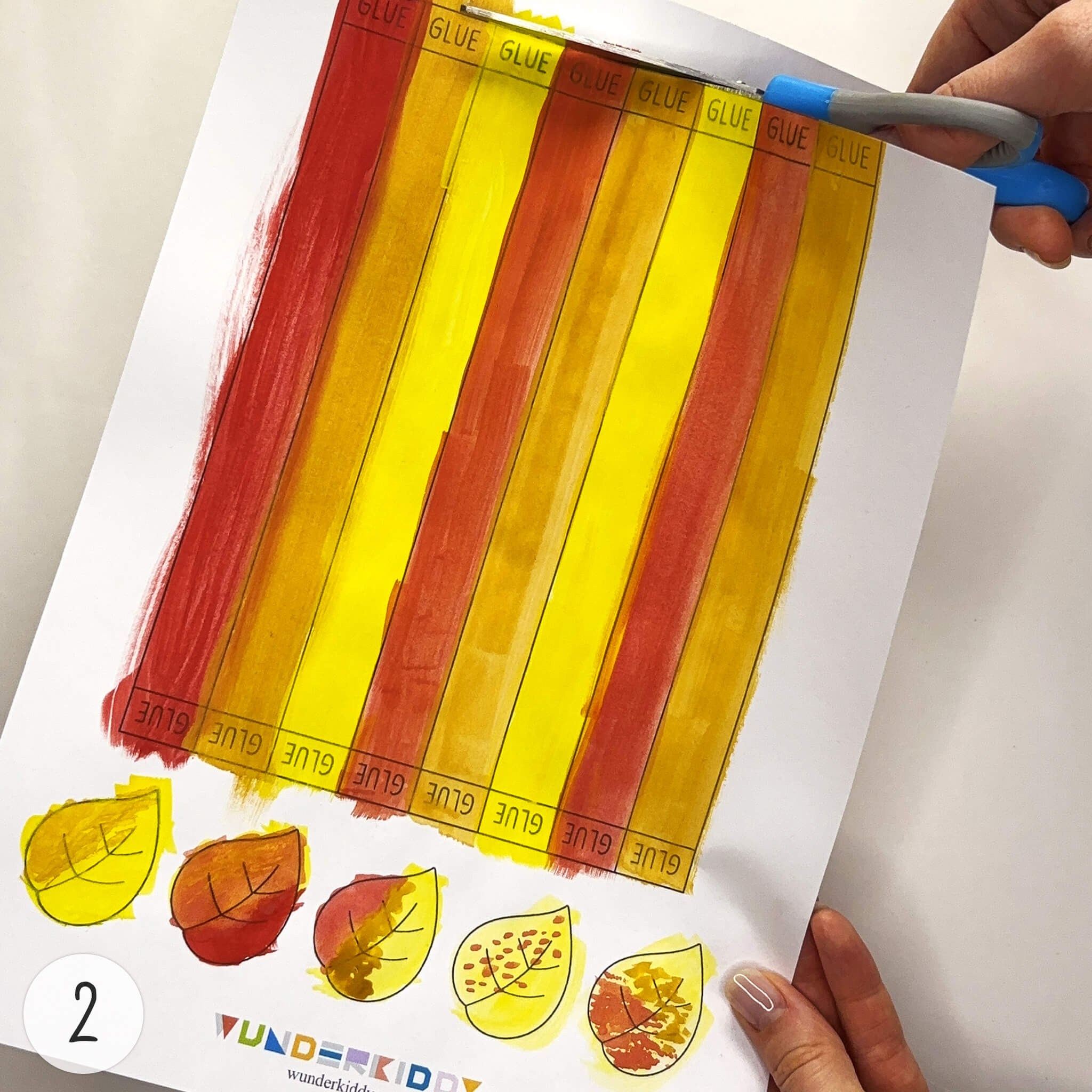 Instruction for «Easy 3D Fall Tree Paper Craft for Kids» - Image 2