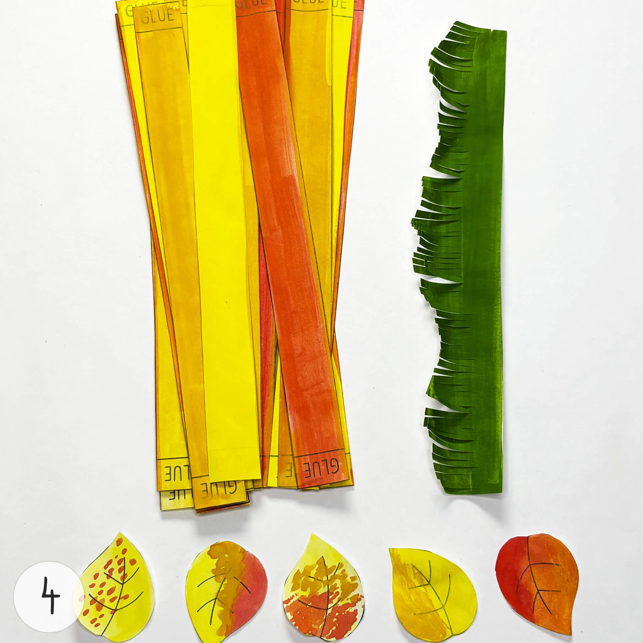 Instruction for «Easy 3D Fall Tree Paper Craft for Kids» - Image 4