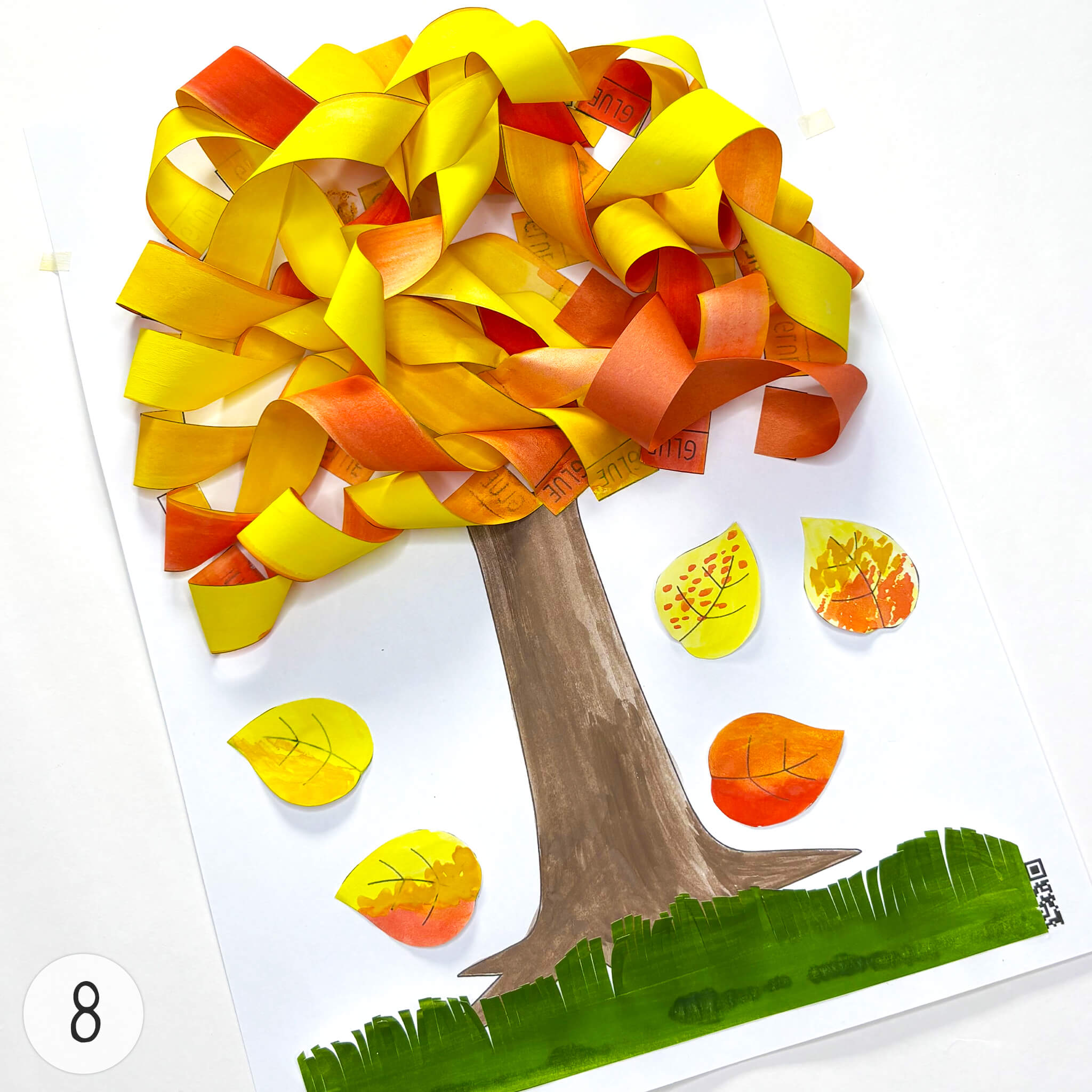 Instruction for «Easy 3D Fall Tree Paper Craft for Kids» - Image 8