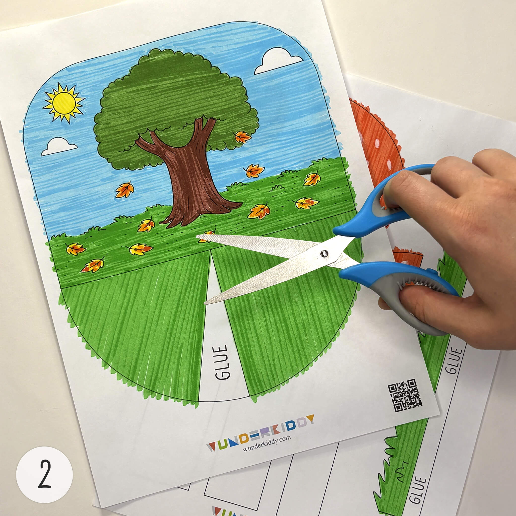 Instruction for «DIY 3D Paper Mushroom Craft Activity» - Image 2