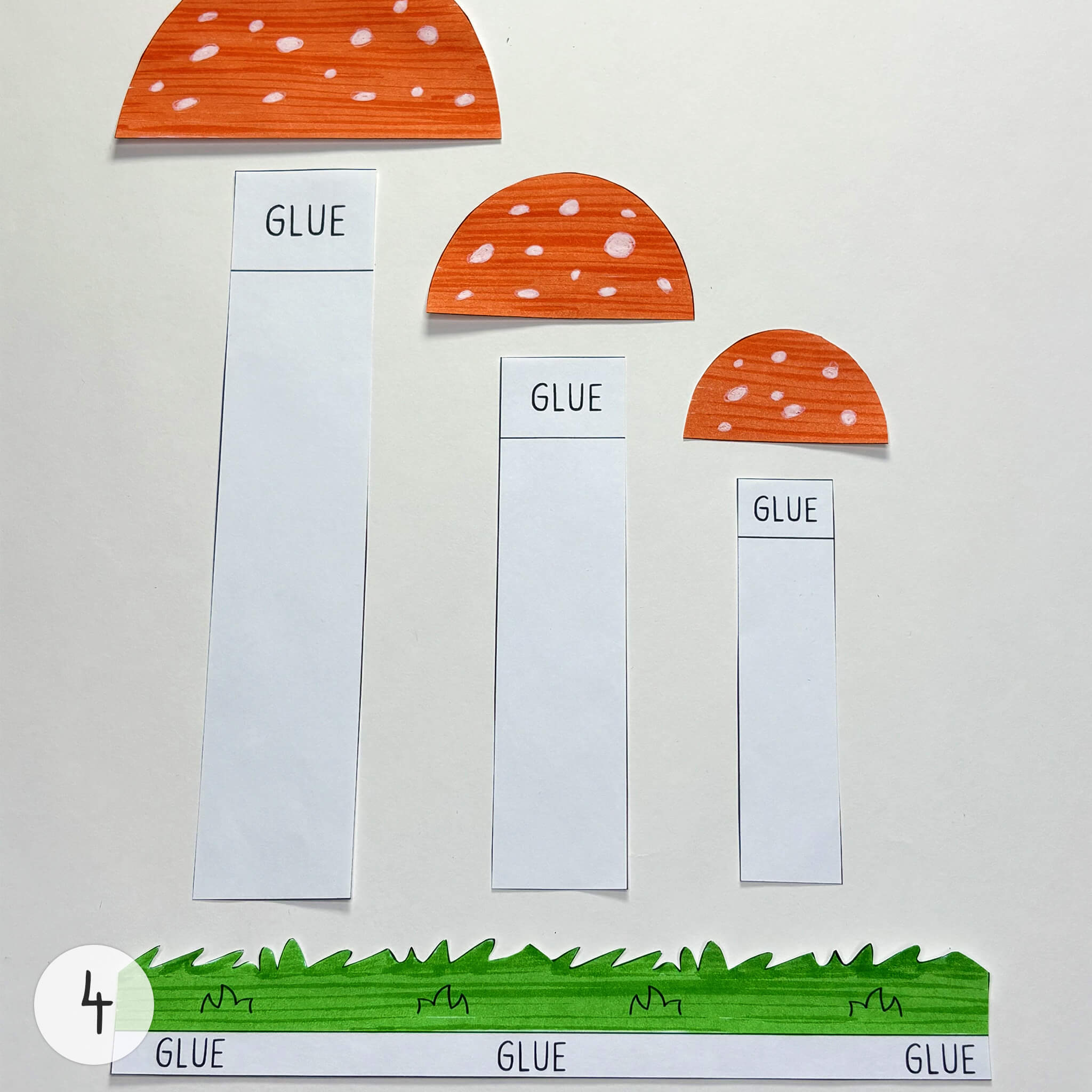 Instruction for «DIY 3D Paper Mushroom Craft Activity» - Image 4