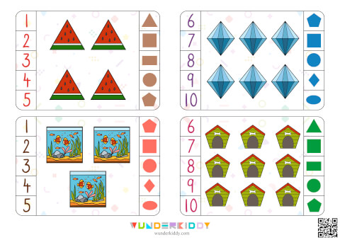 Shapes Clip Cards Free Printable - Image 2