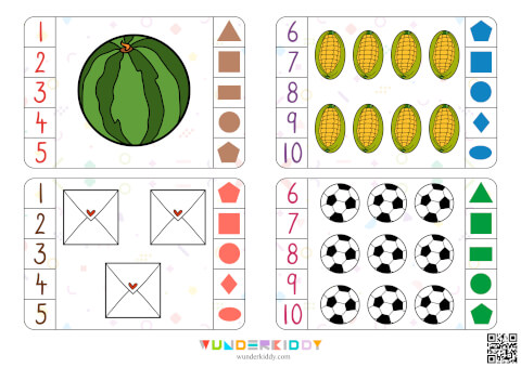 Shapes Clip Cards Free Printable - Image 4