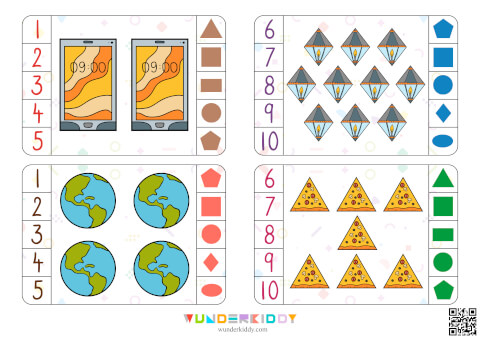 Shapes Clip Cards Free Printable - Image 8