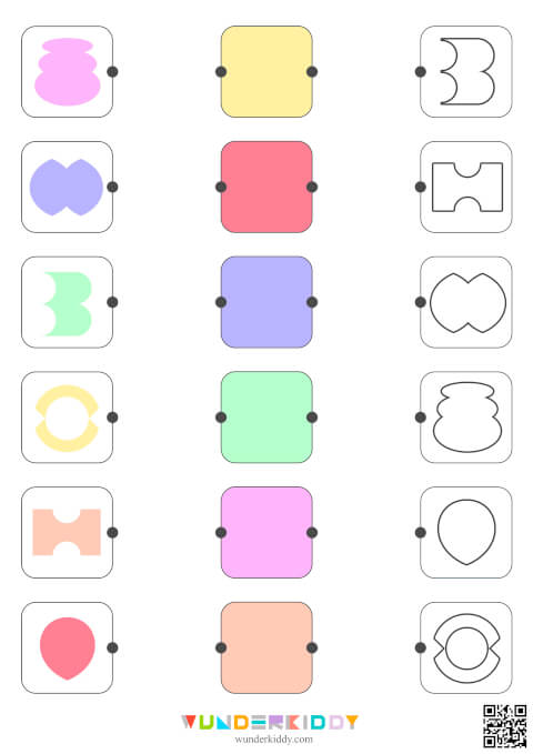Задание на логику «Абстрактные фигуры» для 4-5 лет - Изображение 4