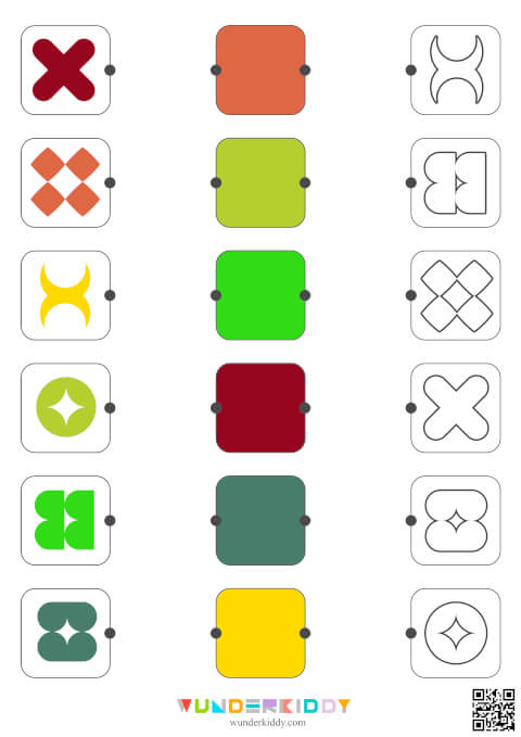 Задание на логику «Абстрактные фигуры» для 4-5 лет - Изображение 6