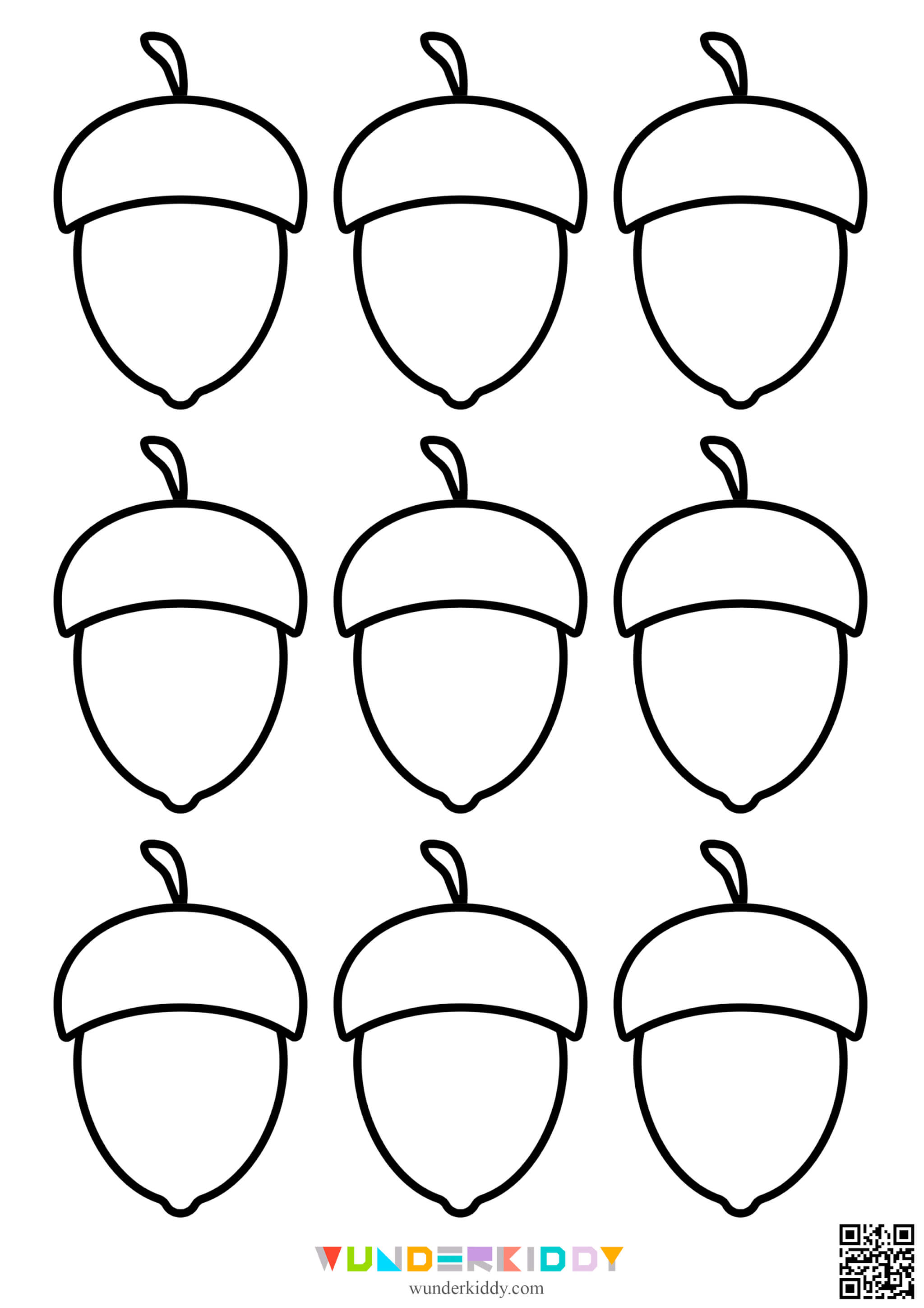 Free Acorn Template Printables - Image 9