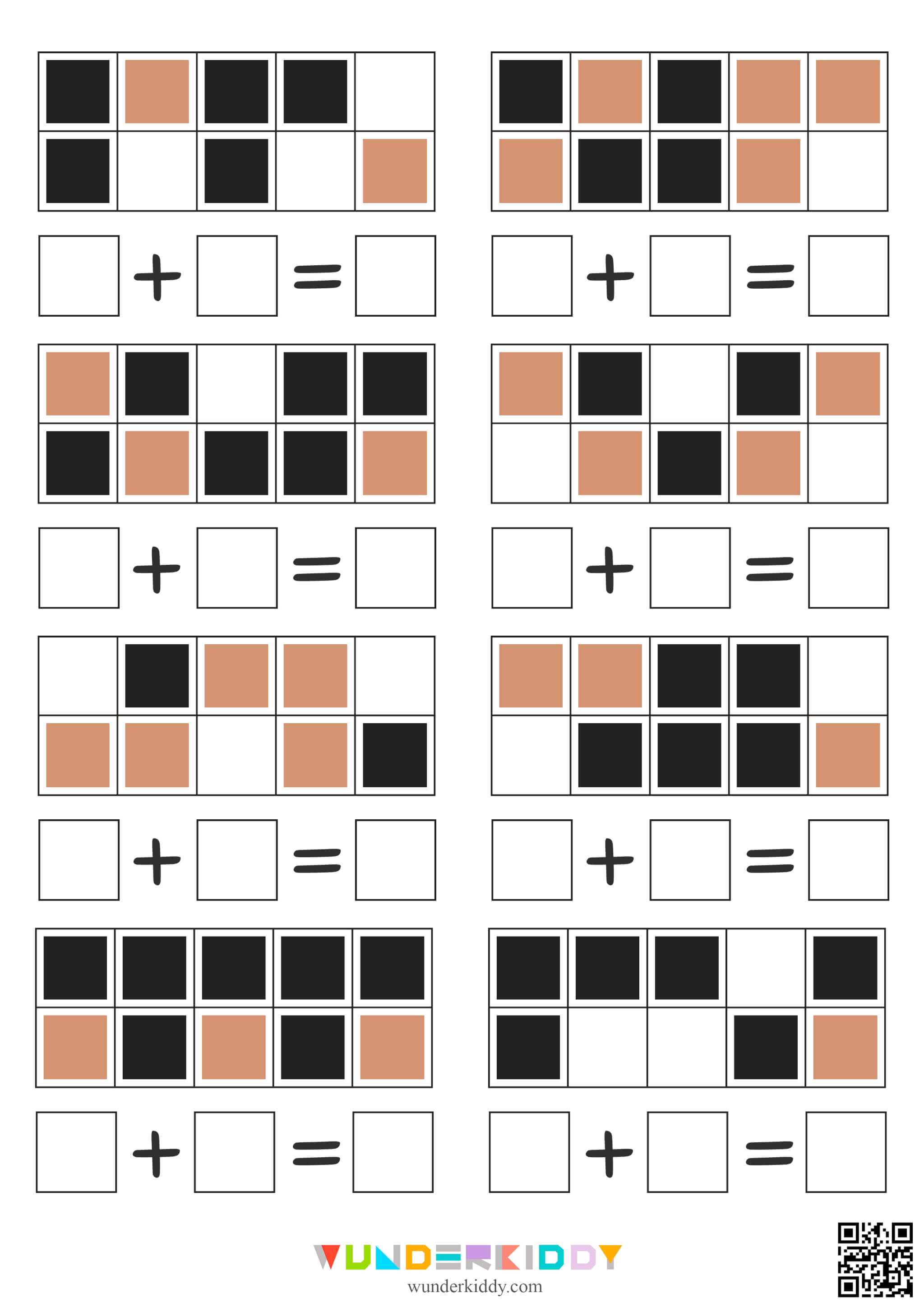 Visual Addition within 10 Worksheet - Image 5