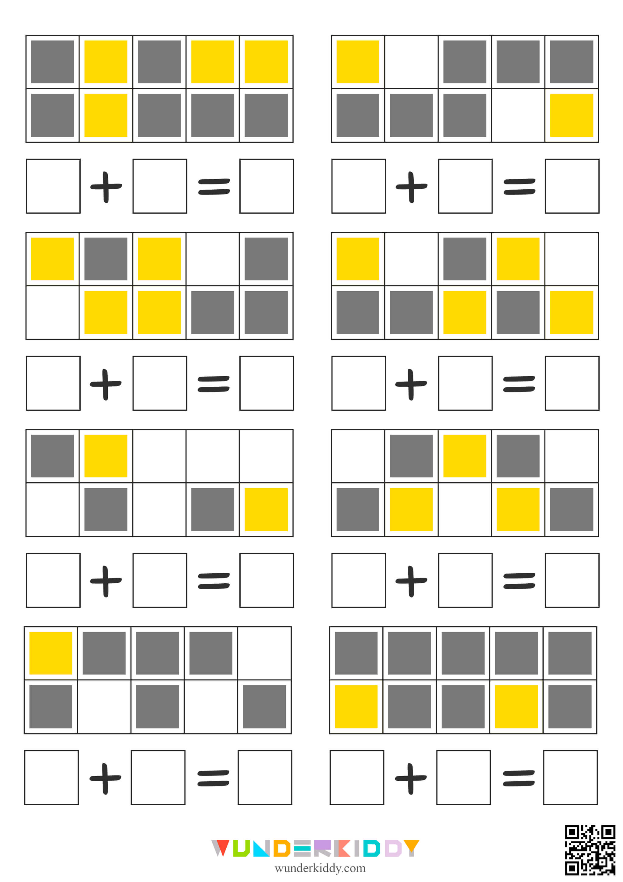 Visual Addition within 10 Worksheet - Image 6