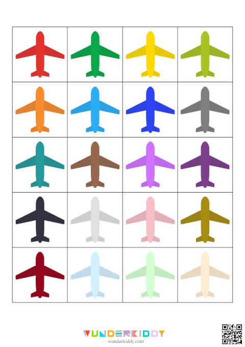 Airplane Logic Game: Sort by Color and Direction - Image 3