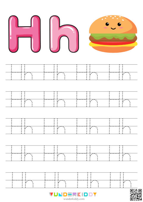 Printable Alphabet Tracing Worksheet for Kindergarten