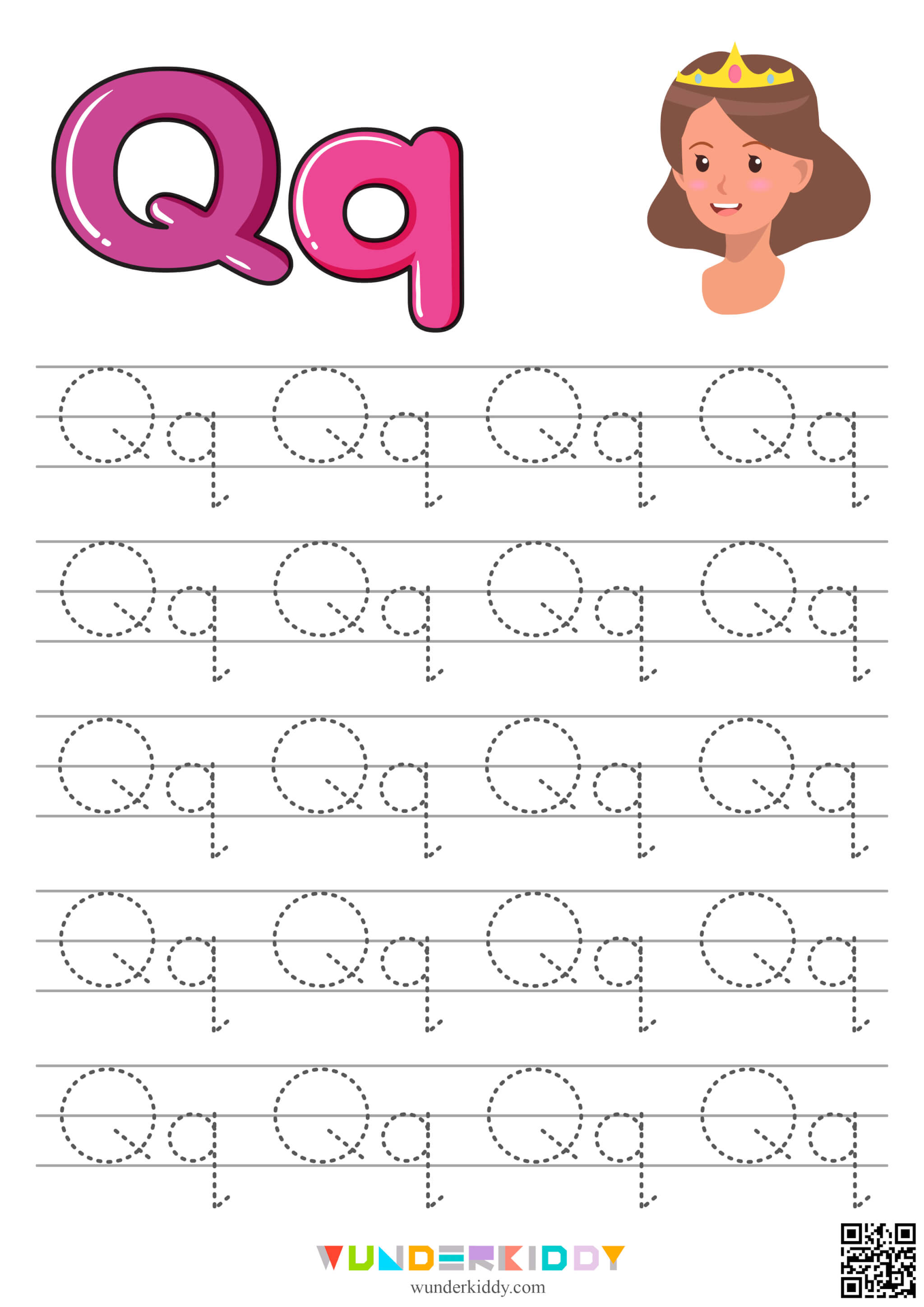 Alphabet Tracing Worksheet - Image 18