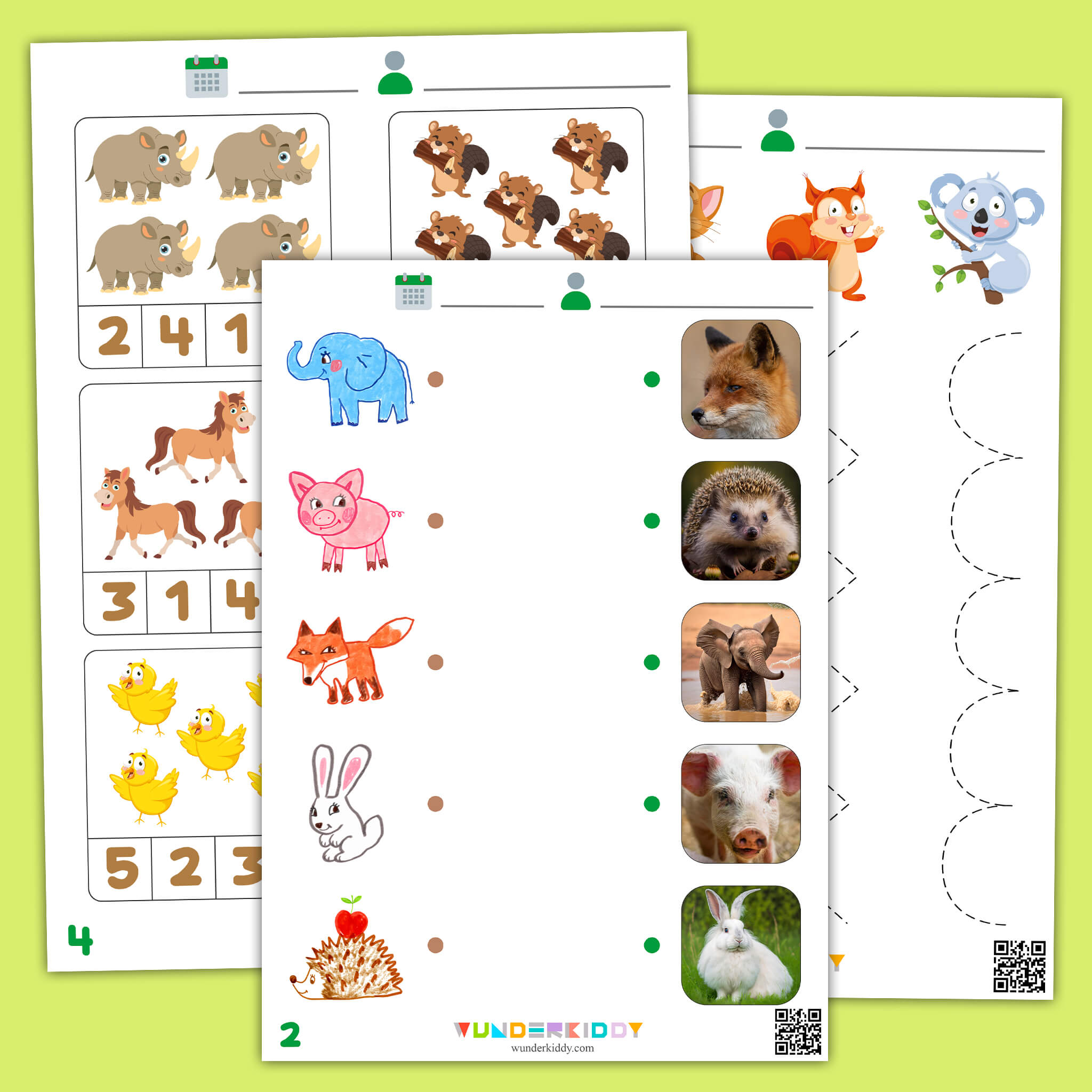 Animal Worksheets for Preschool