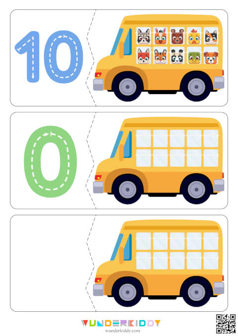 Aprender a contar: Autobús de animales - Imagen 6