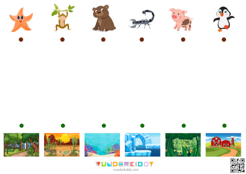Animal Habitats Worksheets - Image 2