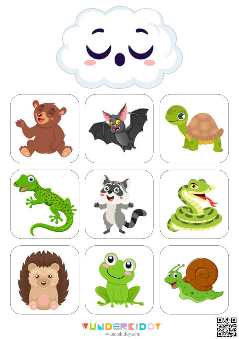 Fiches d'activité sur l'hibernation des animaux - Image 5