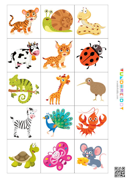 Animal Skin and Shadow Matching Cards - Image 4