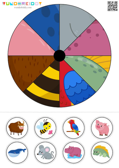 Didaktisches Lernspiel «Tierfarben» - Bild 3