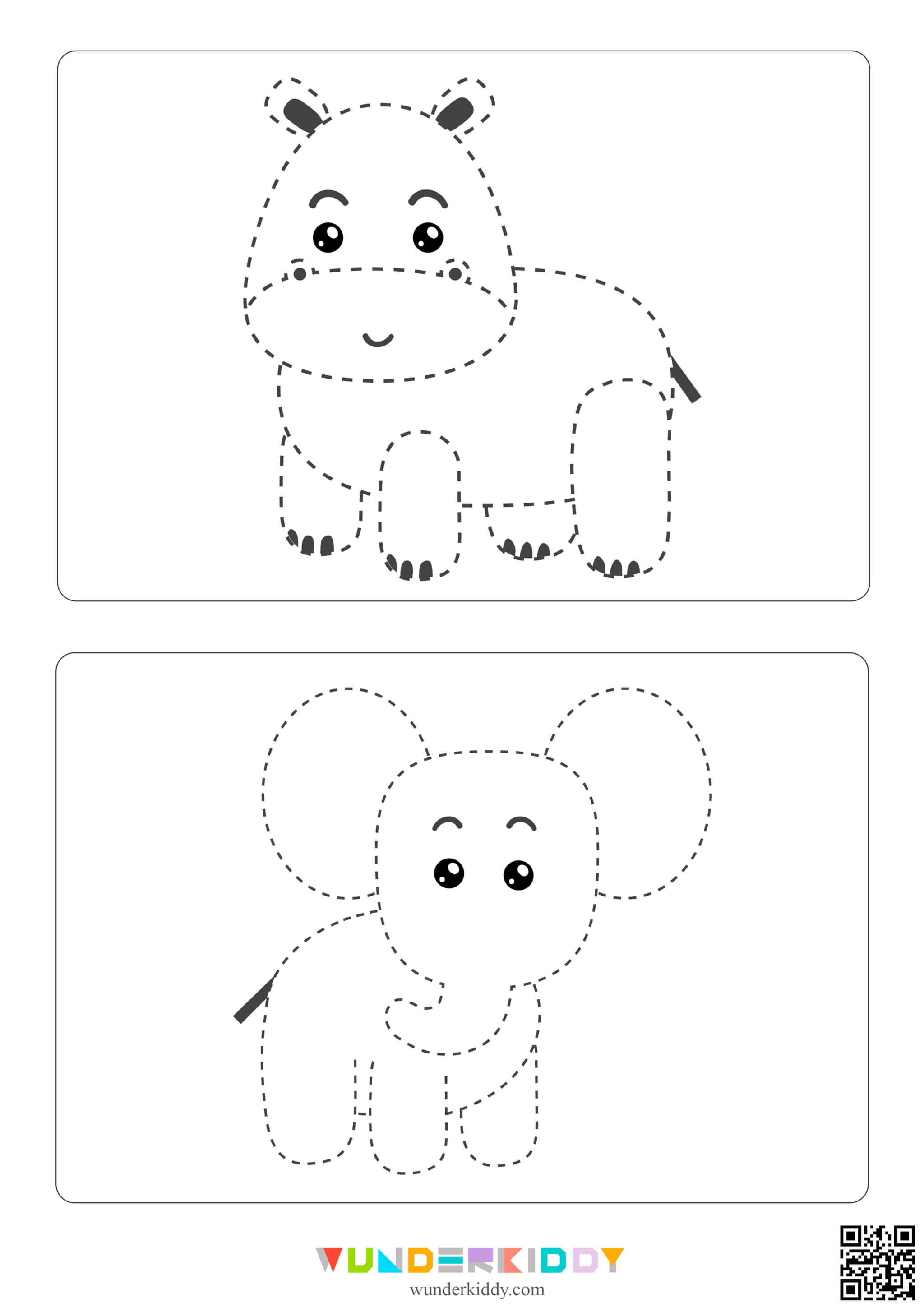Animals Tracing Worksheet - Image 2