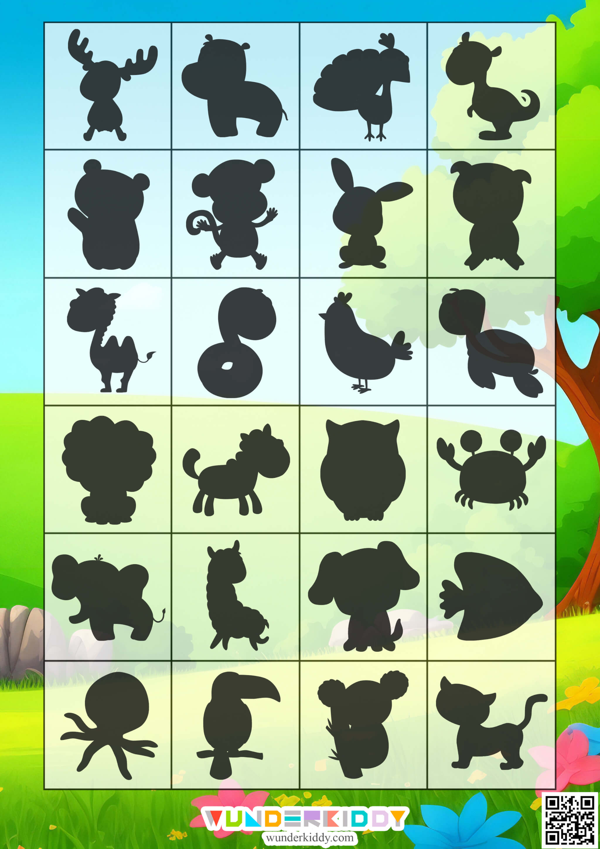 Shadow Matching Animal Worksheet - Image 2