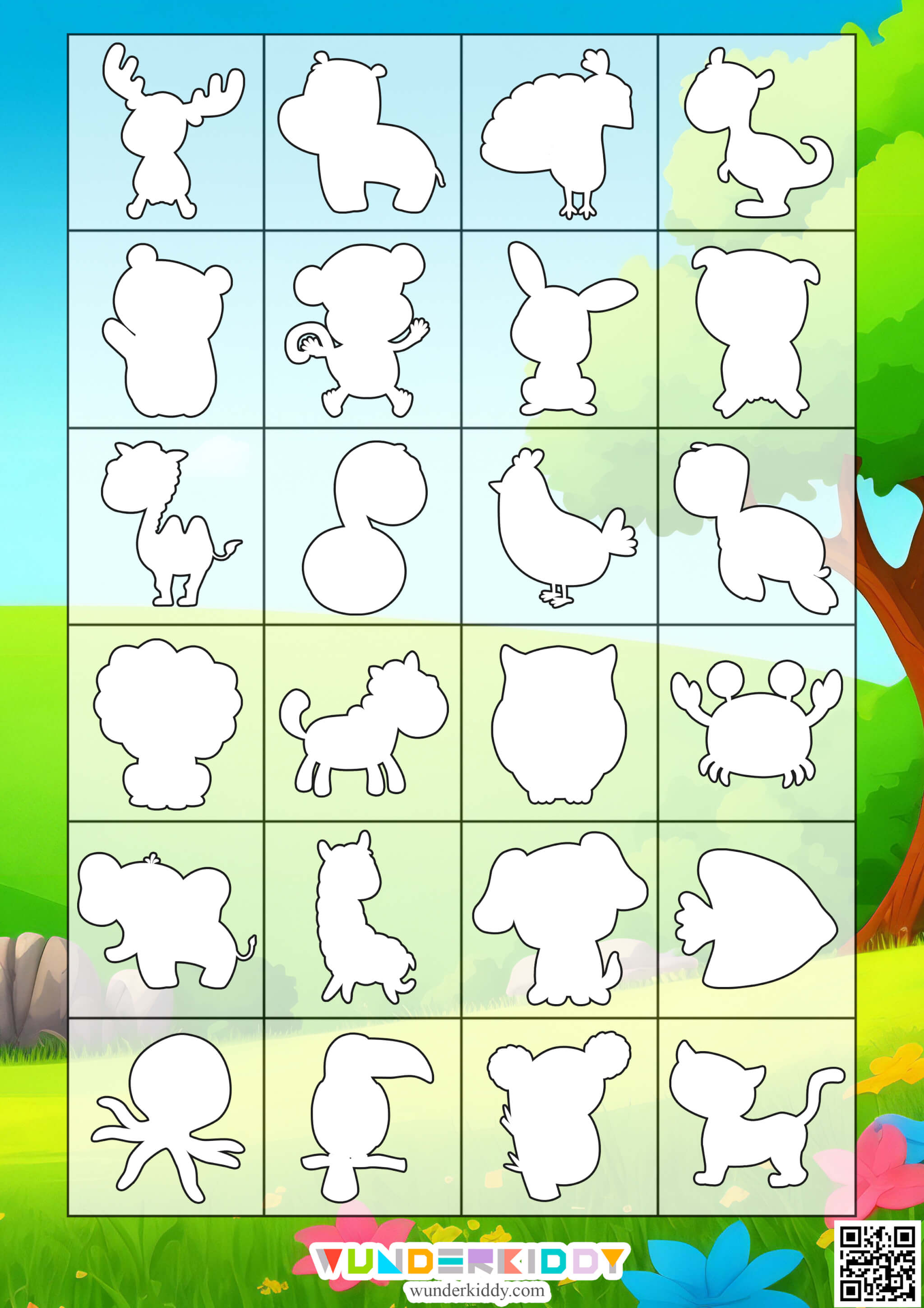 Shadow Matching Animal Worksheet - Image 4