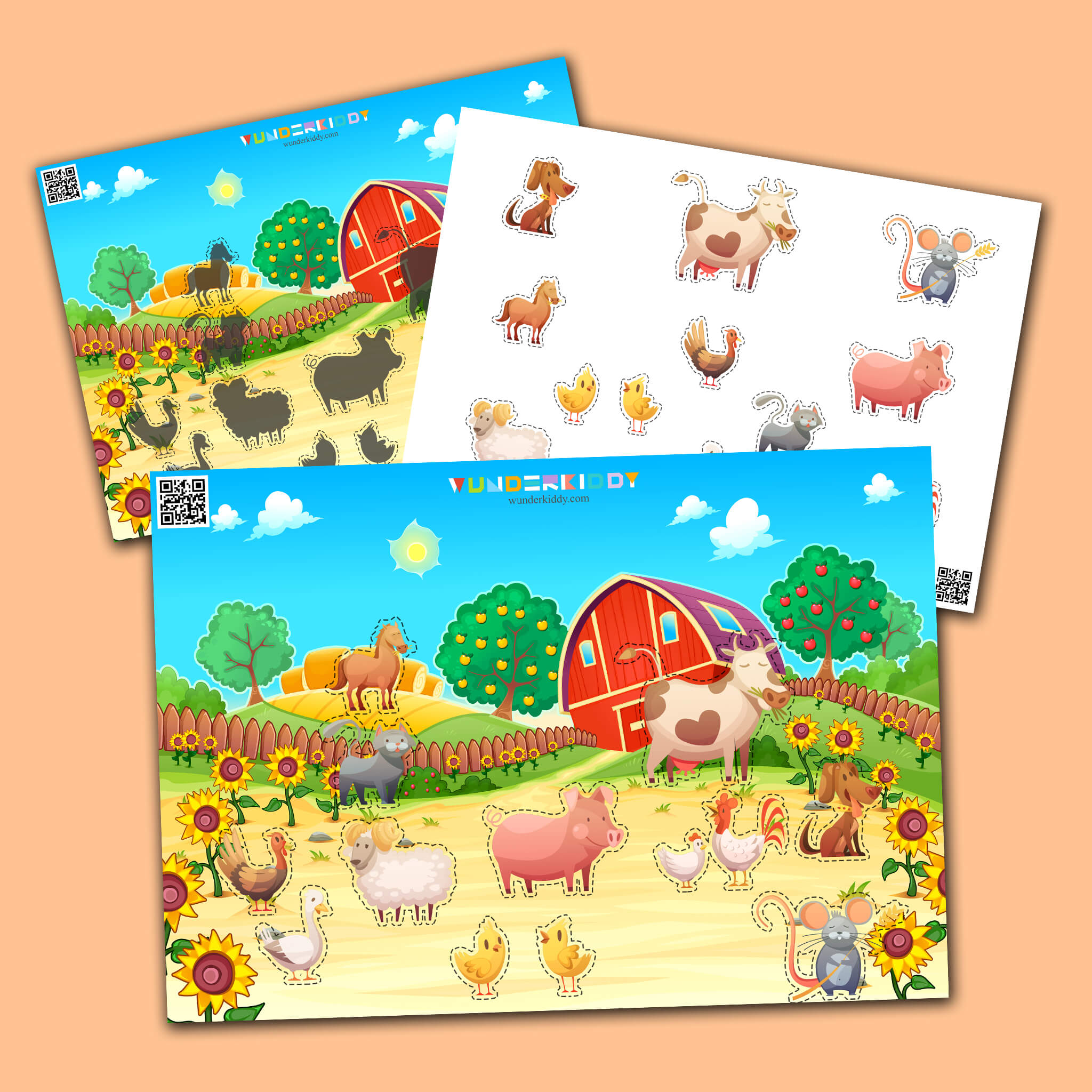 Lernspiel «Tiere auf dem Bauernhof»
