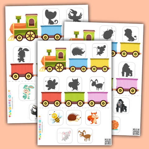Animals Train Shadows Activity - Image 2