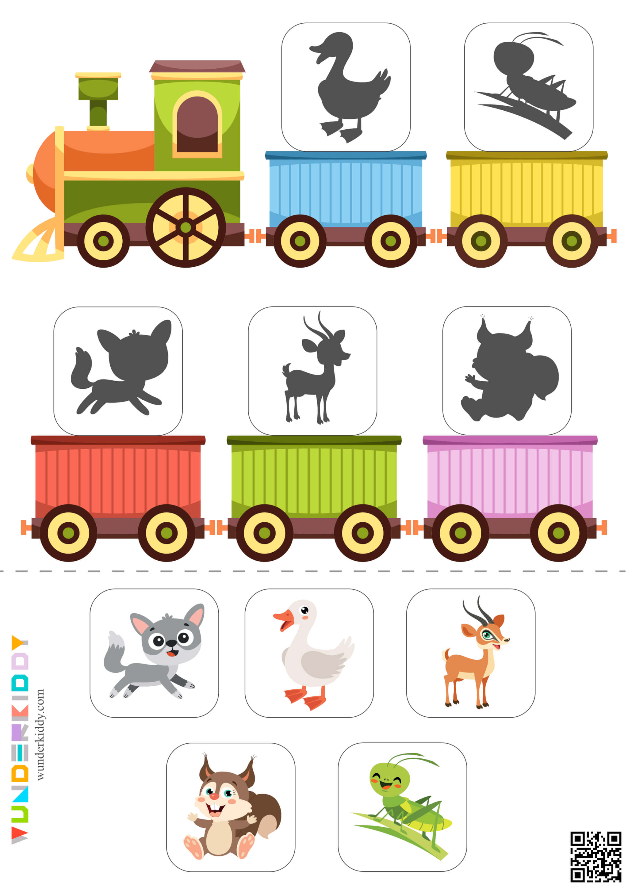 Tiere Lernen «Zug mit Tieren» - Bild 3