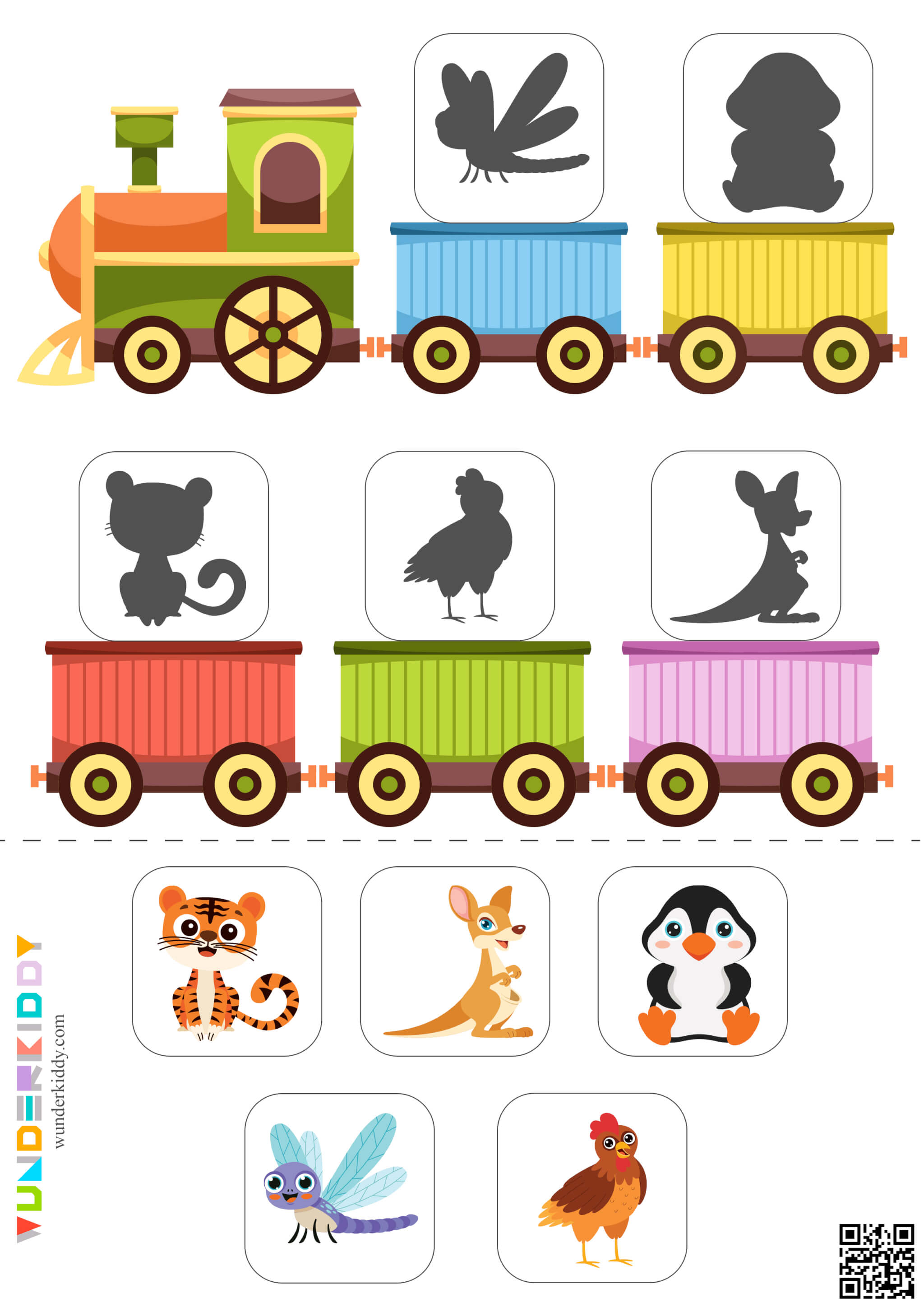 Tiere Lernen «Zug mit Tieren» - Bild 4