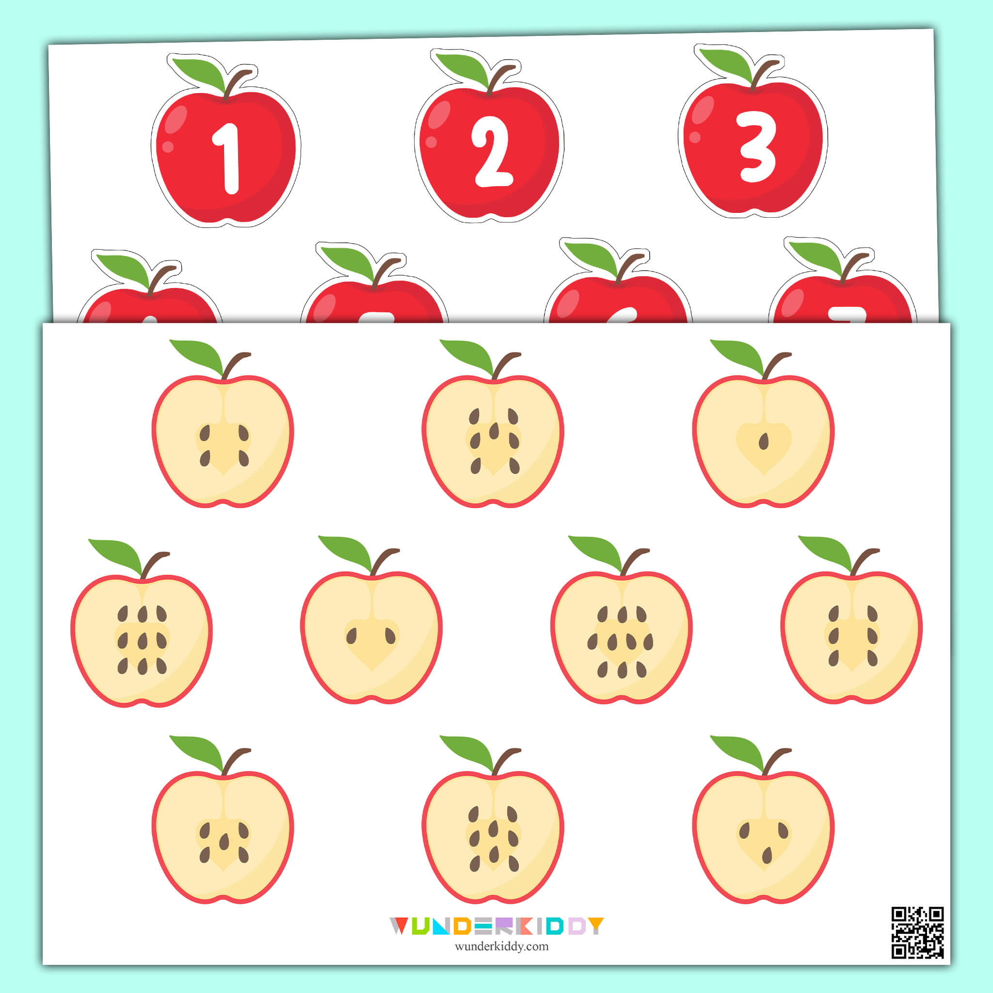 Apple Math Busy Book for Toddler
