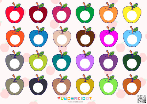 Printable Apple Color Match Activity for Early Learners