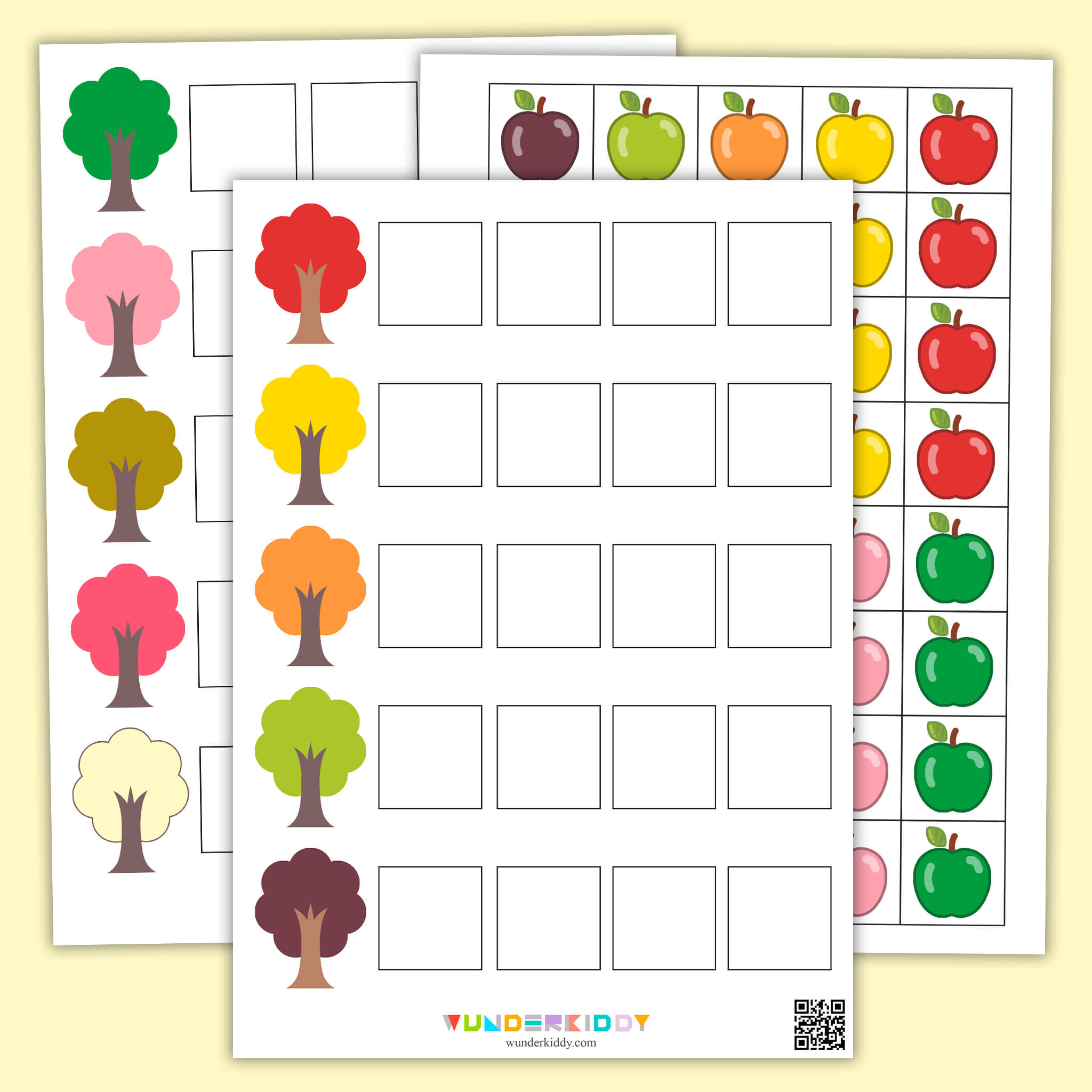 Printables Apple Color Sorting Worksheets