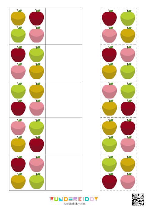Trier par couleur : pack d'activités sur les pommes pour les tout-petits - Image 4