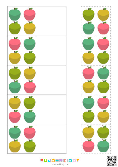 Trier par couleur : pack d'activités sur les pommes pour les tout-petits - Image 6
