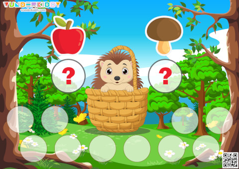 Apples and Mushrooms Counting Activity - Image 2
