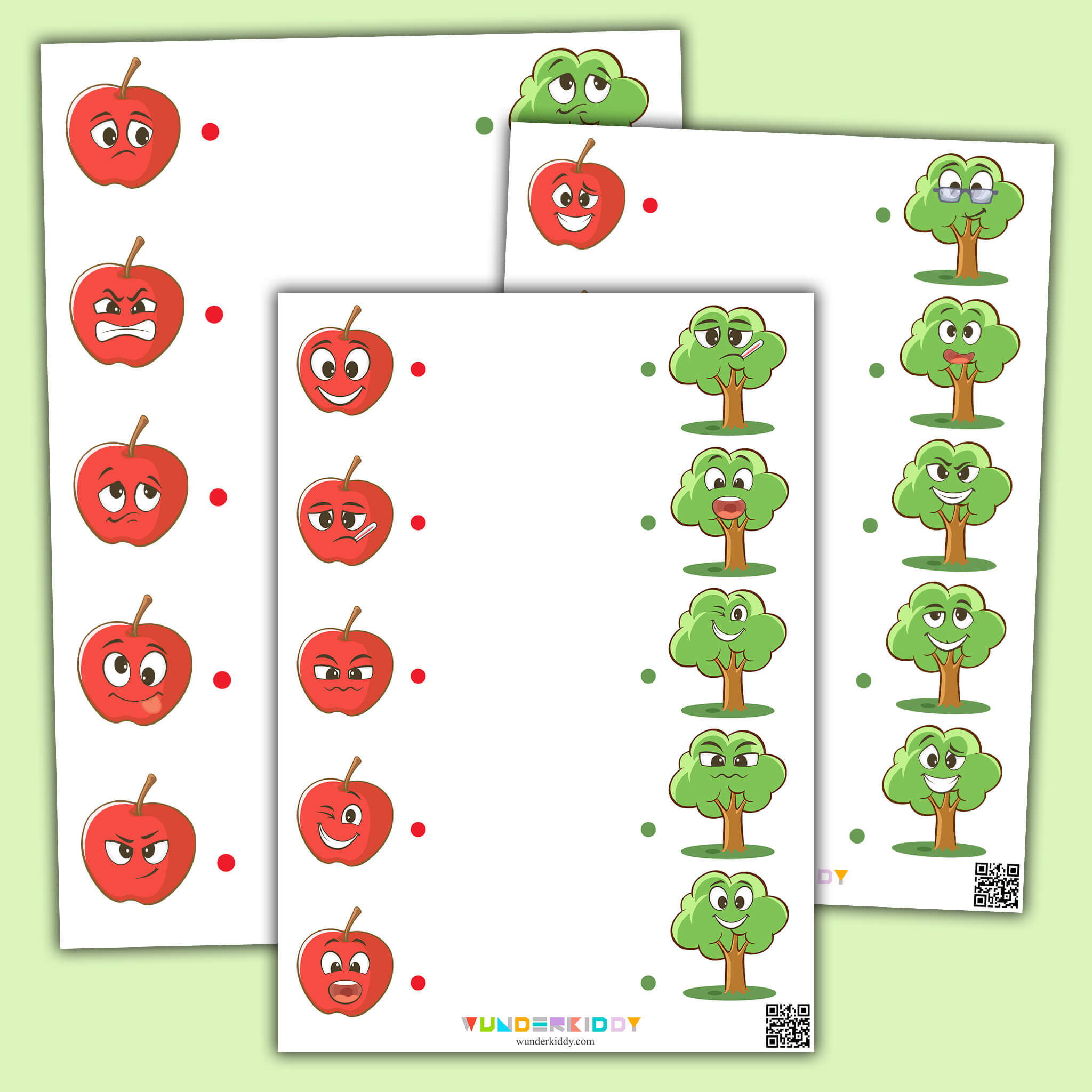 Apple Tree Emotion Worksheet