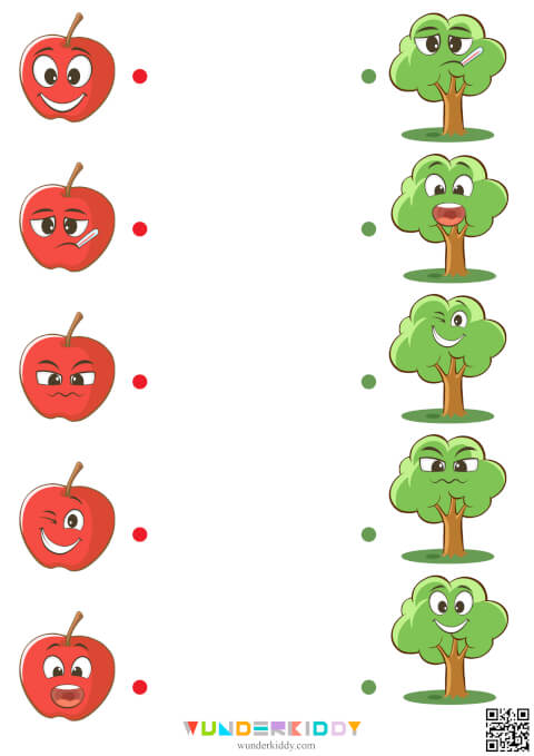 Apple Tree Emotion Worksheet - Image 2