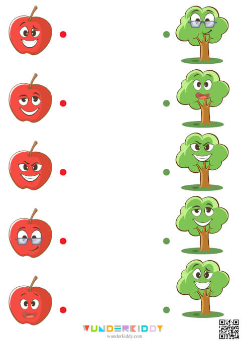 Развивающее задание «Яблочки и деревья» - Изображение 4