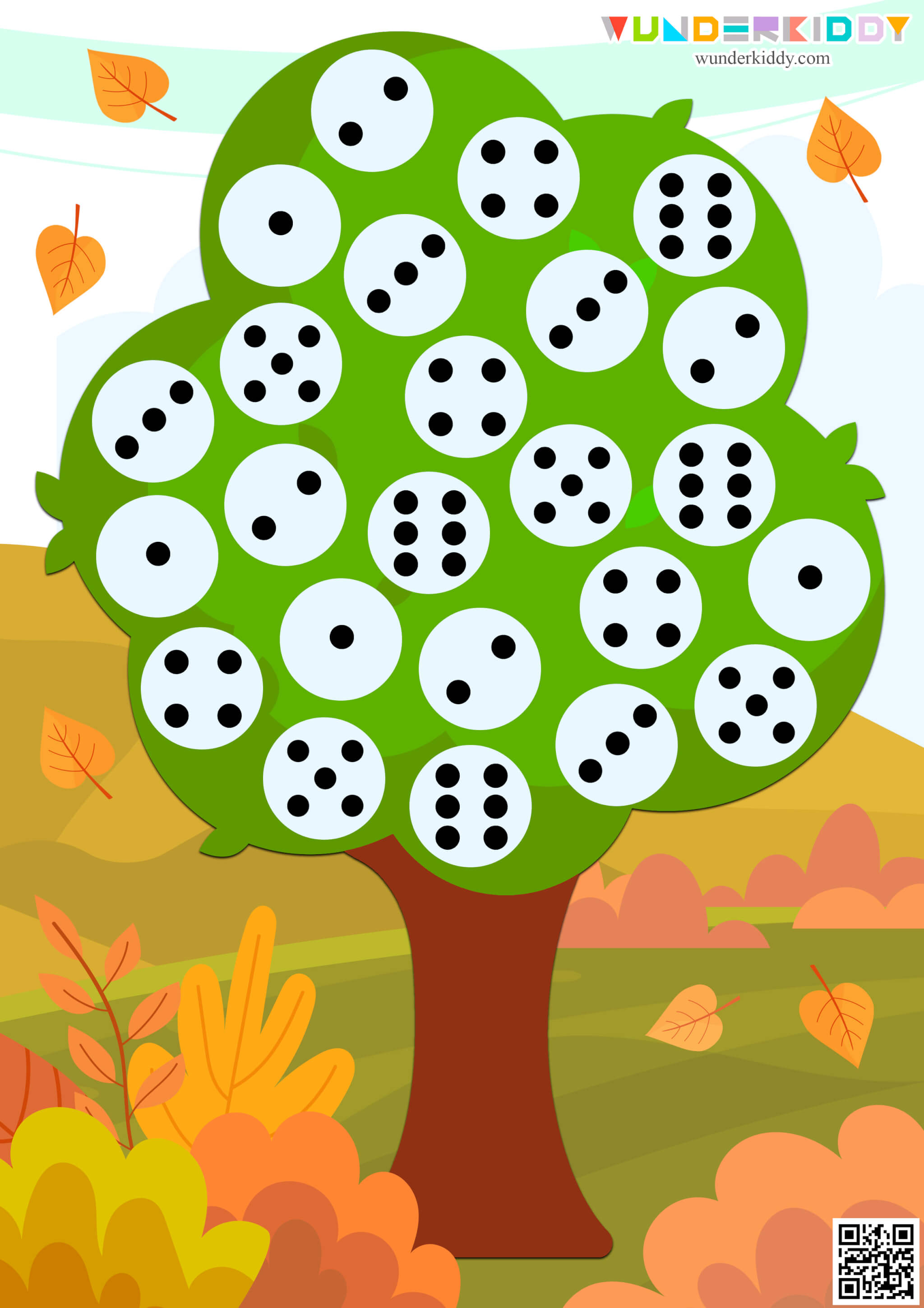 Apple Tree Counting Preschool Activity - Image 2