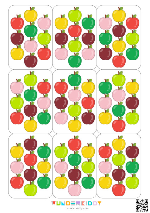 Match the Apples: Logic and Memory Worksheets - Image 4