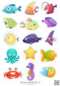 Activity sheet «Aquarium» - Printable PDF for play and learn