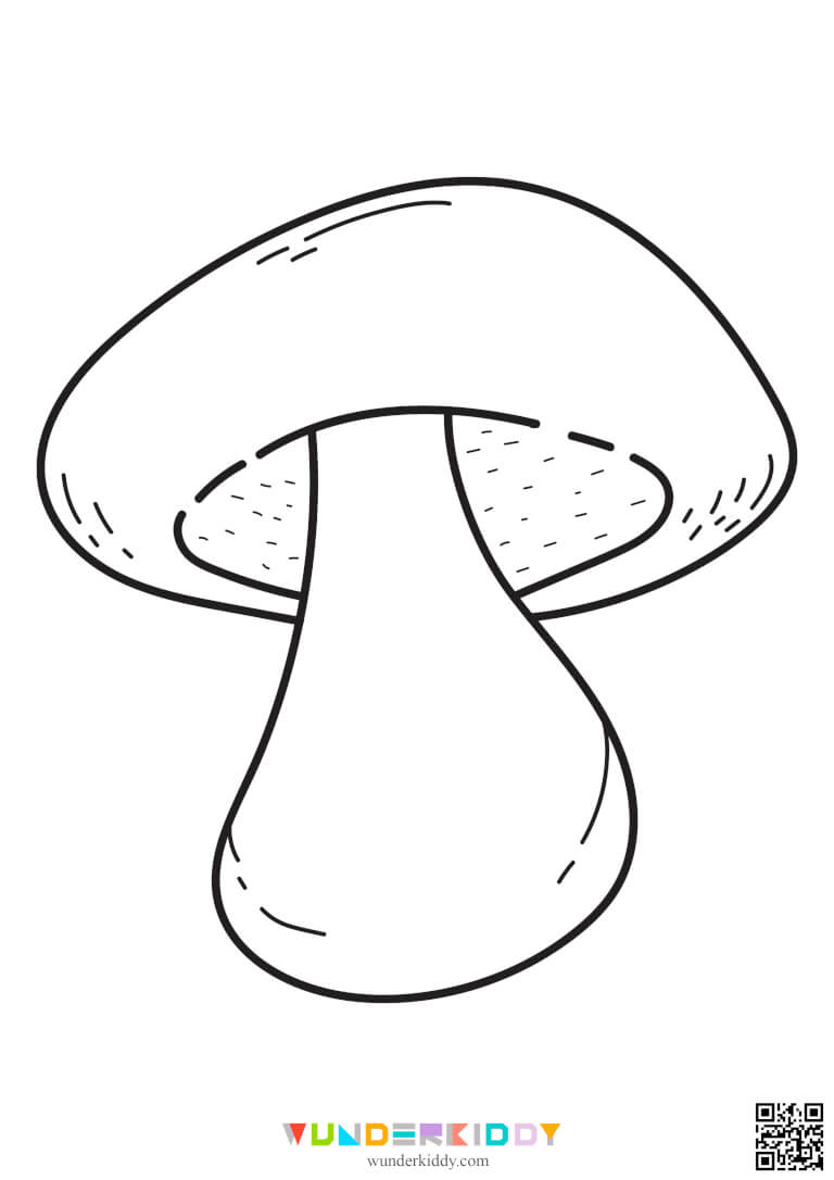 Ausmalbild Pilze