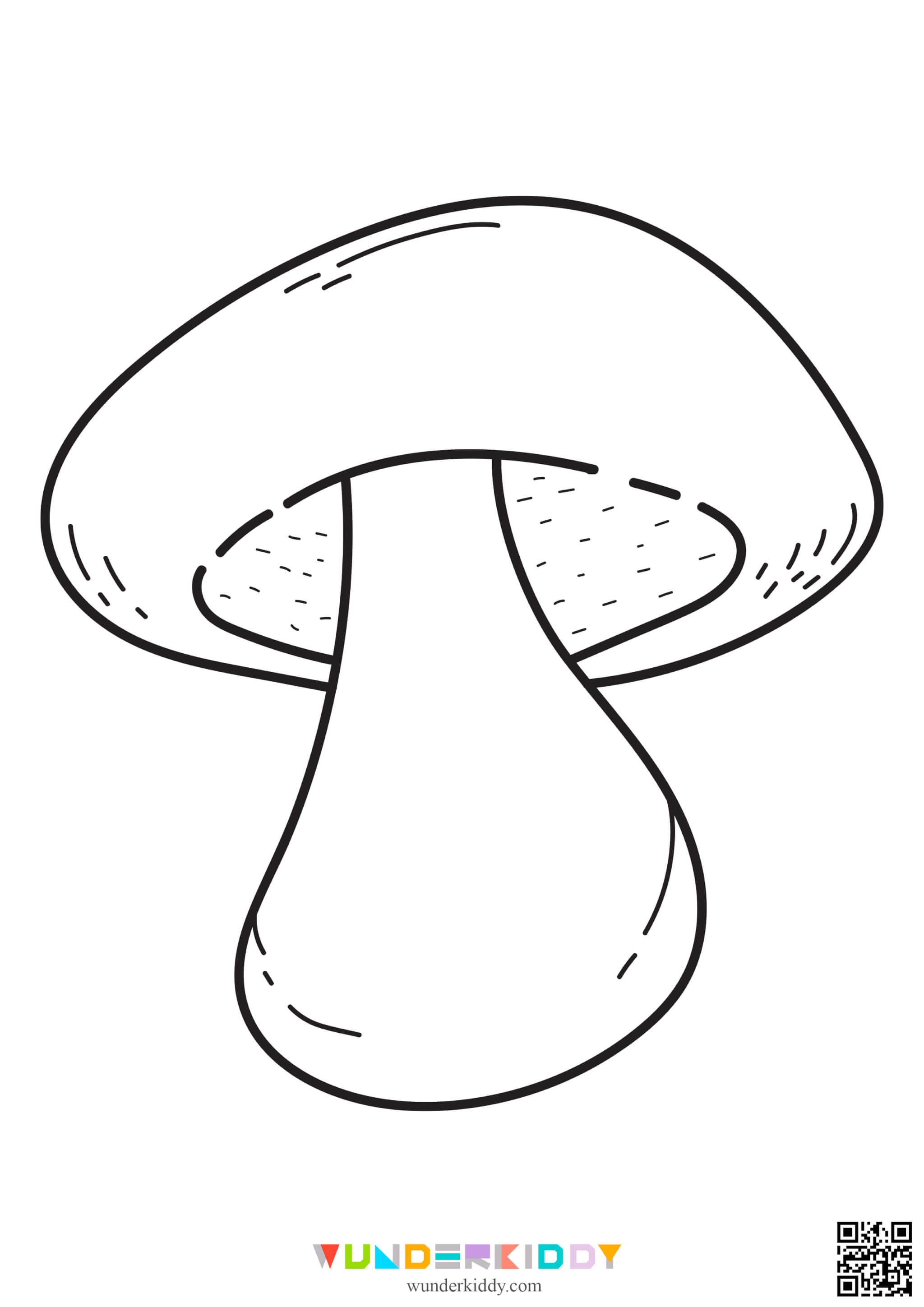 Coloring Pages of Mushrooms