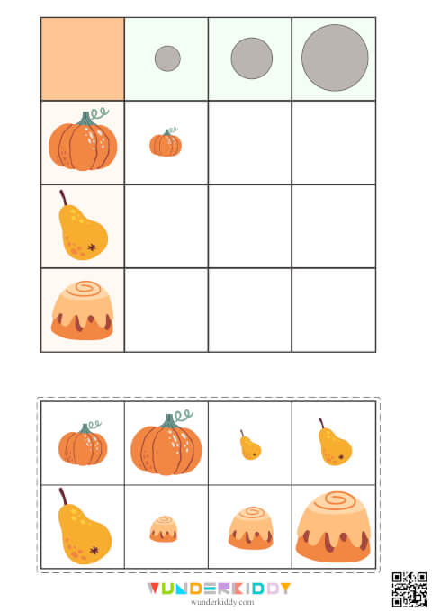 Autumn Size Sorting Activity - Image 2