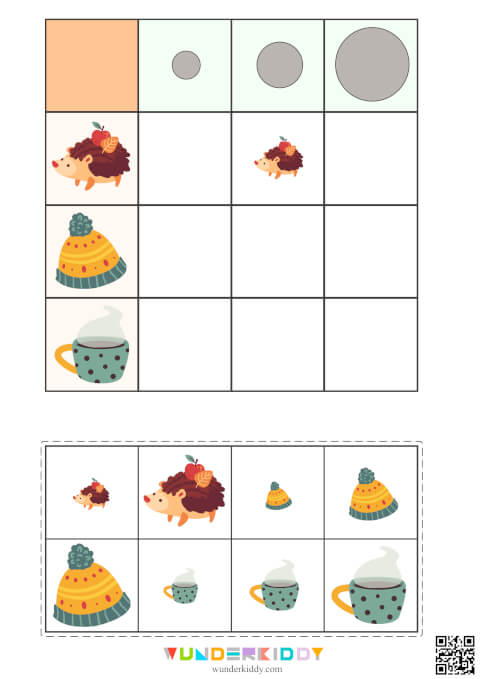 Autumn Size Sorting Activity - Image 3