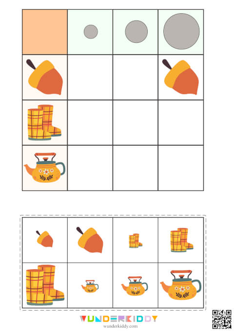 Arbeitsblätter für Kindergarten «Groß, Mittel, Klein» - Bild 4